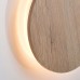 Επιτοίχια απλίκα LED 15W 3000K θερμό φως κύκλος από μέταλλο και MDF σε ανοικτό ξύλο | Aca | ZM1715LEDWLW